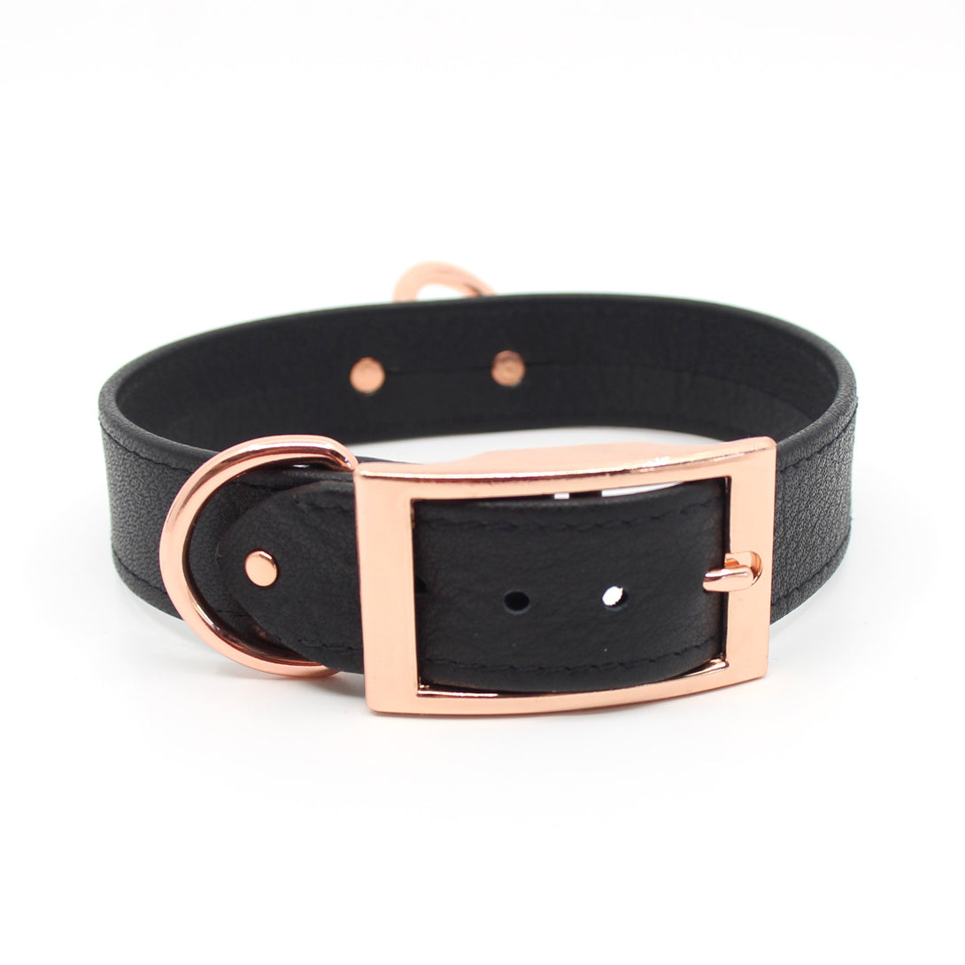 Restrained Grace Collar The Classic Collar in Black & Rose Gold