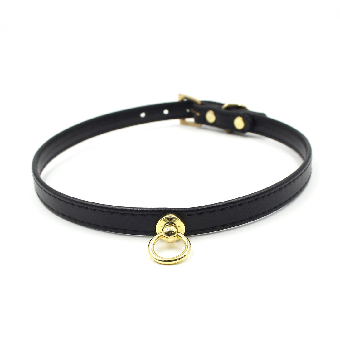 Design Your Own Leather Mini Collar - BDSM Day Collar Collar Restrained Grace   