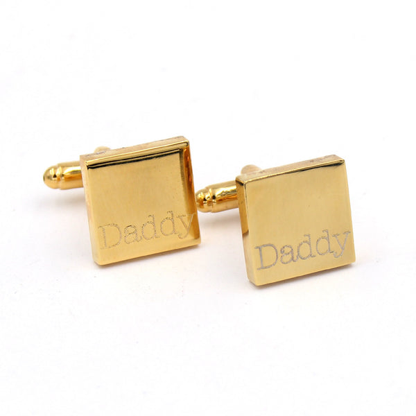 Daddy Cuff Links in Stainless Steel Cuff Links Restrained Grace   
