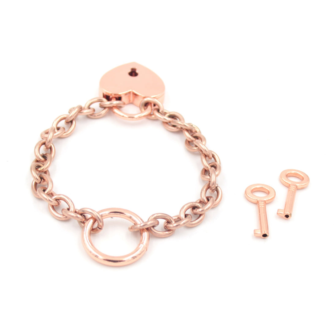The Signature Ring of O Locking Chain Cuff Cuffs Restrained Grace Rose Gold  