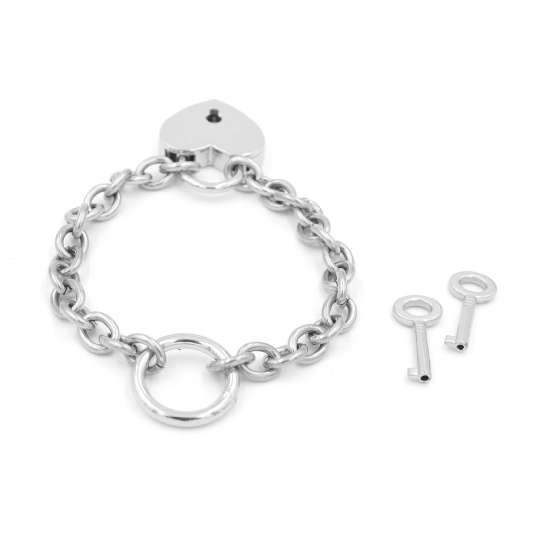 The Signature Ring of O Locking Chain Cuff Cuffs Restrained Grace Silver  