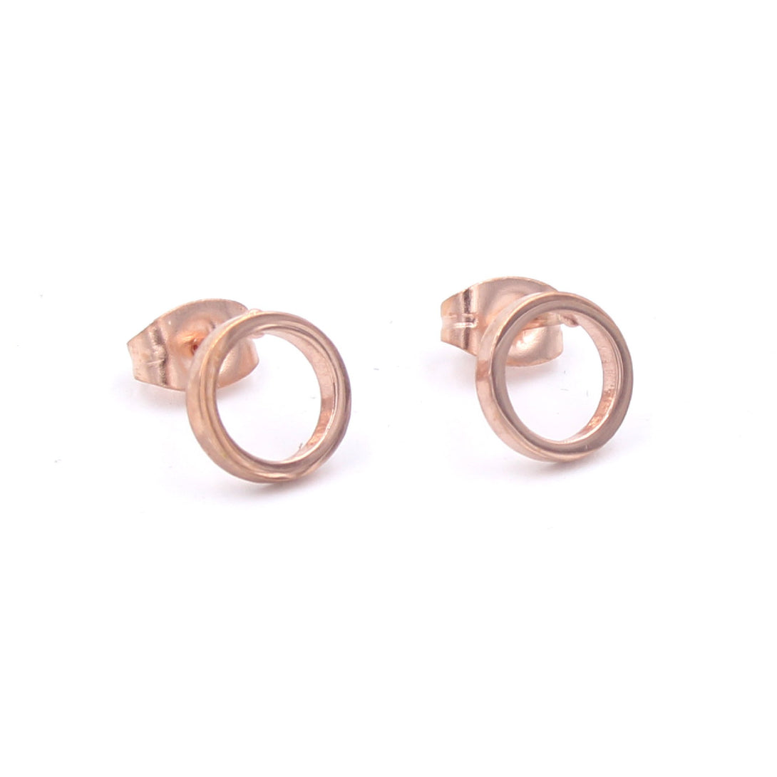 Restrained Grace Earrings Ring of O Stud Earrings