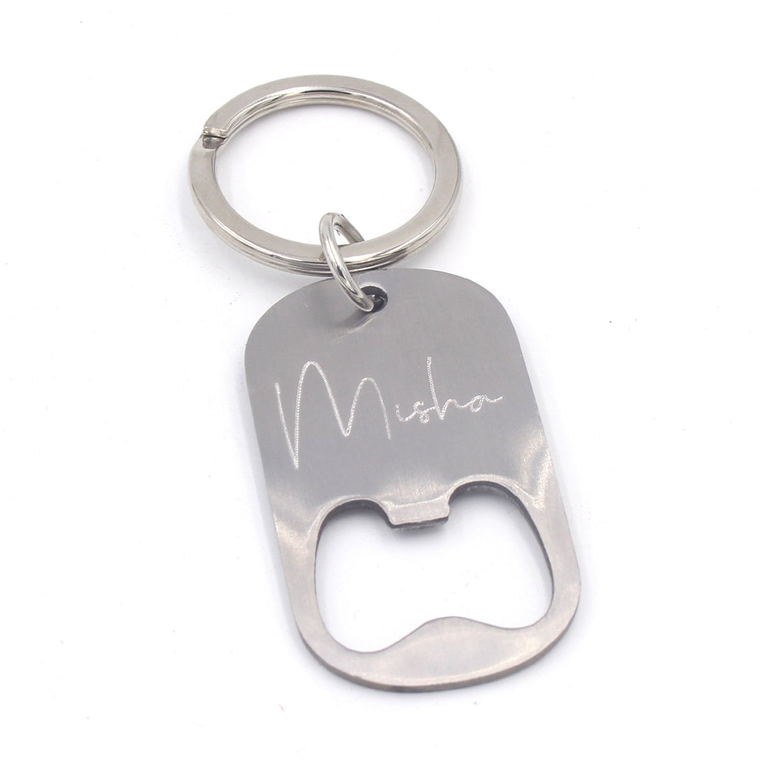 Restrained Grace Key Chain The Personalized Steel Dog Tag Bottle Opener Keychain